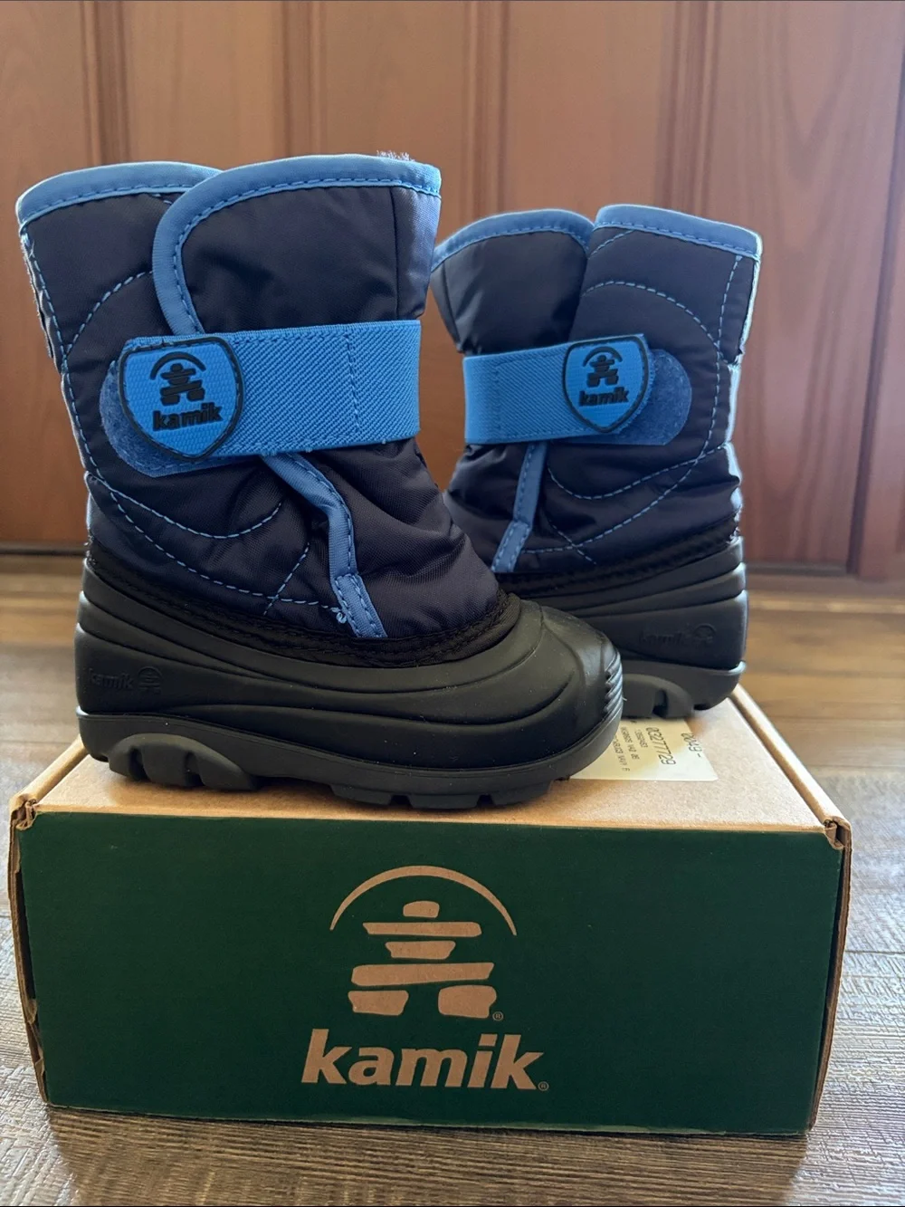 Kamik Kids Navy and Blue Snow/Rain Boots